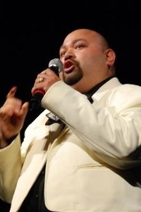 Adolph Ortiz singing in Austin's Paramount Theater