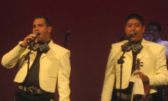 Oscar Garza and Alexander Ramirez singing at Paramount Theater